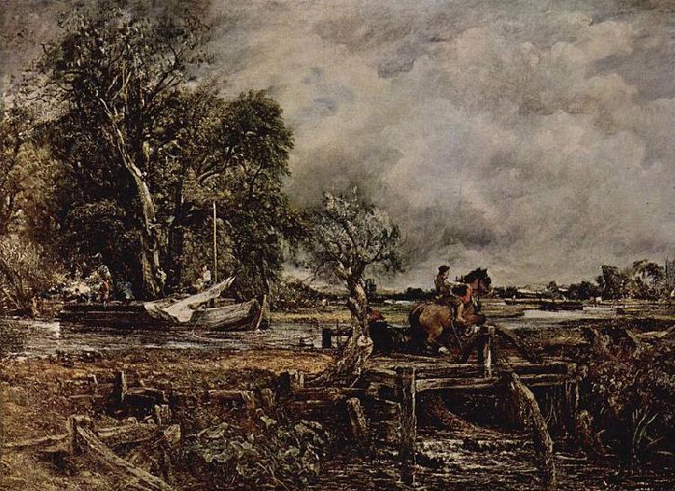 John Constable John Constable R.A., The Leaping Horse